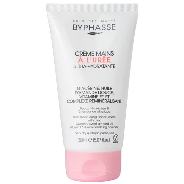 Byphasse Handcrème Ultra Hydraterend 150ml - Glycerine, Amandelolie & Vitamine E - Met Ureum