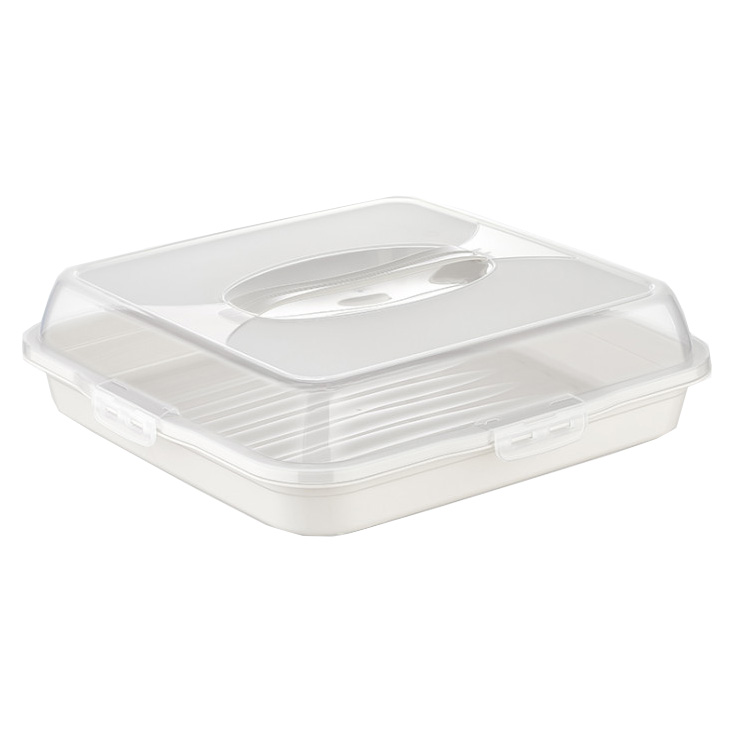 Dunya Taartdrager Vierkant 36 x 36 cm – Met Deksel - Afbeelding 3