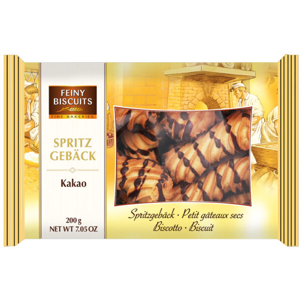 Feiny Biscuits Spritskoekjes Met Chocolade 200g - Afbeelding 3