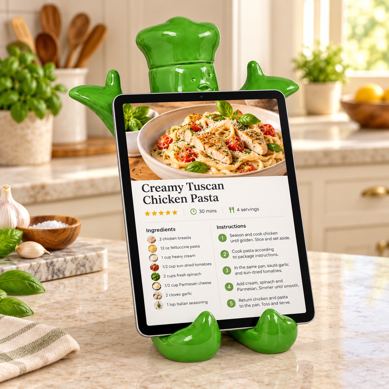 IPad Houder/Boekenhouder - Groen - Afbeelding 2