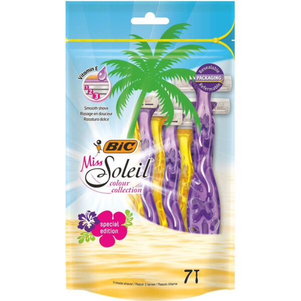 Bic Scheermesjes Miss Soleil – Wegwerp – 7-Pack - Vitamine E