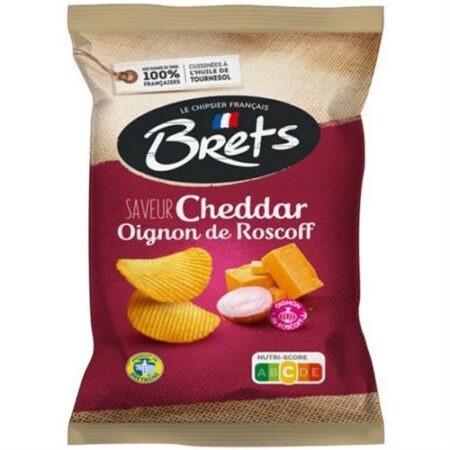 Brets Chips Onions & Cheddar 125g