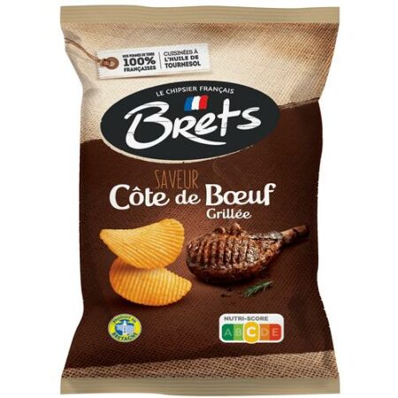 Brets Chips Gegrilde Côte de Boeuf 125gr
