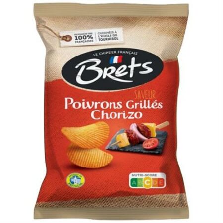 Brets Chips Gegrilde Paprika's & Chorizo 125g