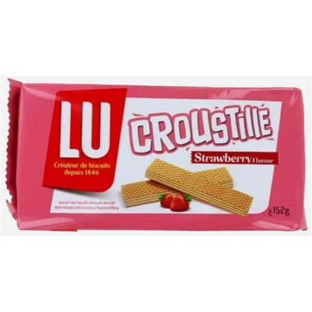 Lu Croustille Aardbeivulling 152g - Wafelbiscuits Met Aardbeicrème