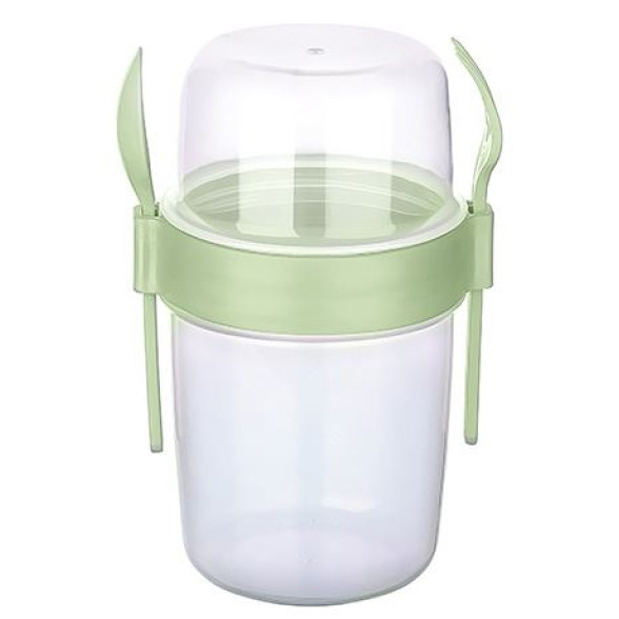 Mueslibeker to go, praktische yoghurtbeker & mueslibeker met lepel, lu Mueslibeker to go, praktische yoghurtbeker & mueslibeker met lepel, lu