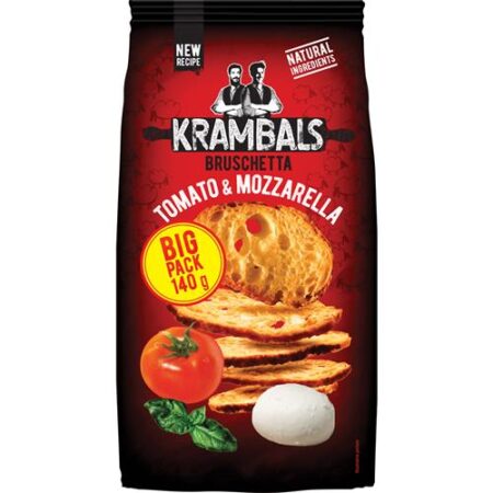 Krambals Bruschetta Tomato & Mozzarella - Big Pack 140g