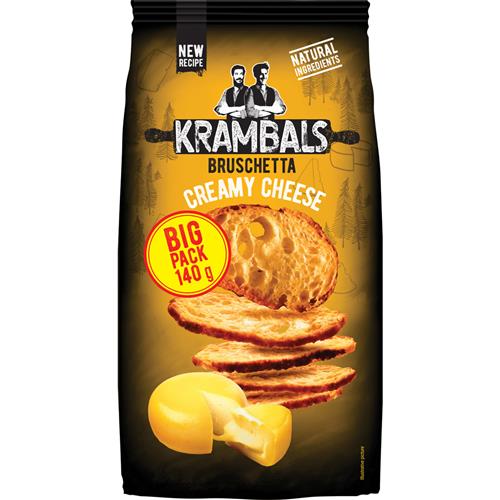 Krambals Bruschetta Creamy Cheese - Big Pack 140g