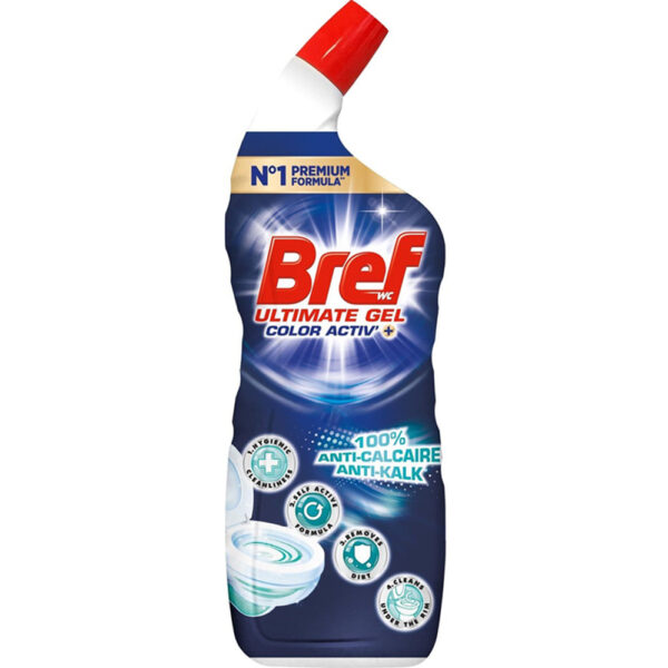 Bref Toiletreiniger Ultimate Gel Color Activ - 700ml - Oceaan - 100% Anti-Kalk