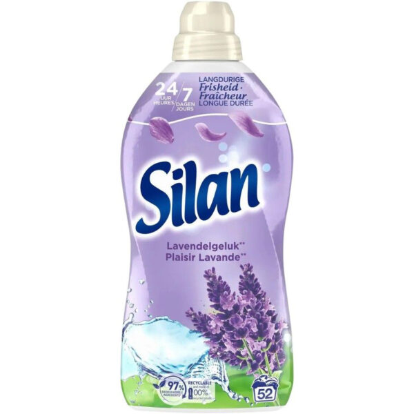Silan Wasverzachter - Lavendelgeluk 52 Wasb./1,144L