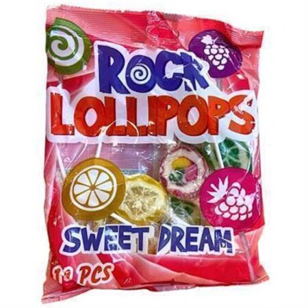 Rock Lollipops Sweet Dreams 180g - Fruitlolly's - 11 Stuks