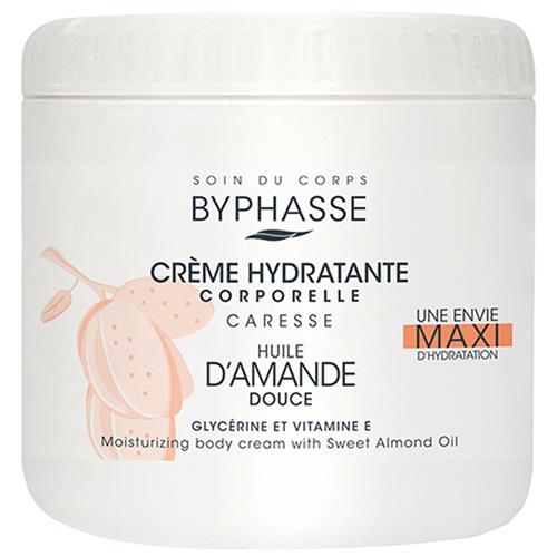 Byphasse Bodycrème Hydraterend 500ml - Met Zoete Amandelolie - Glycerine, Sheaboter & Vitamine E