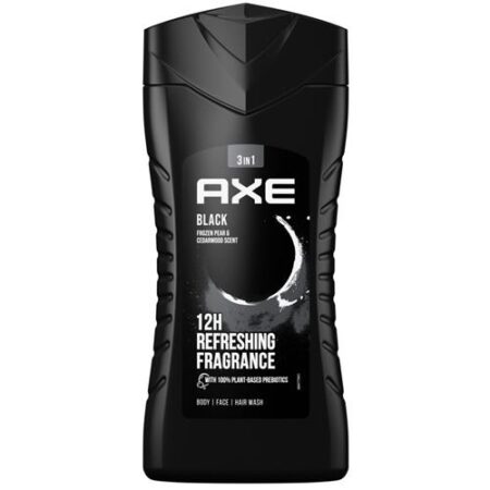 Axe Douchegel Black 250ml - Peer & Cederhout - 3-In-1 - Body Wash