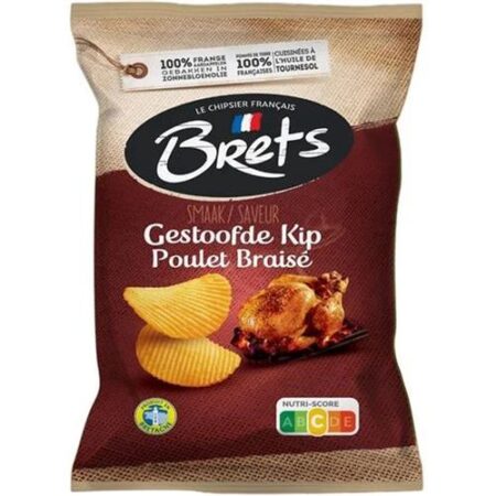 Brets Chips Gestoofde Kip 125gr