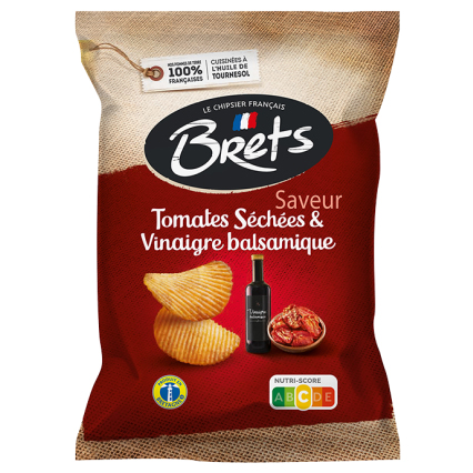 Brets Chips Zongedroogde Tomaten & Balsamicoazijn 125gr