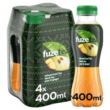 Fuze Tea Black Tea Pear & Ginger 4 x 400ml
