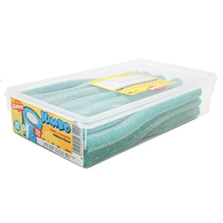 Damel Jumbo Snoep Zure Framboossmaak – Bewaardoos -30 Stuks 1650g – Halal & Vegan