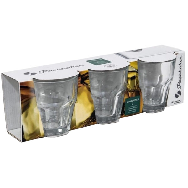 Pasabahce drinkglazen Casablanca 270cc – Set van 3 elegante glazen - Afbeelding 2