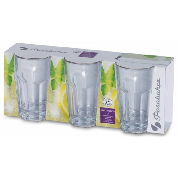 Pasabahce drinkglazen Casablanca – Set van 3 stijlvolle glazen - Afbeelding 2