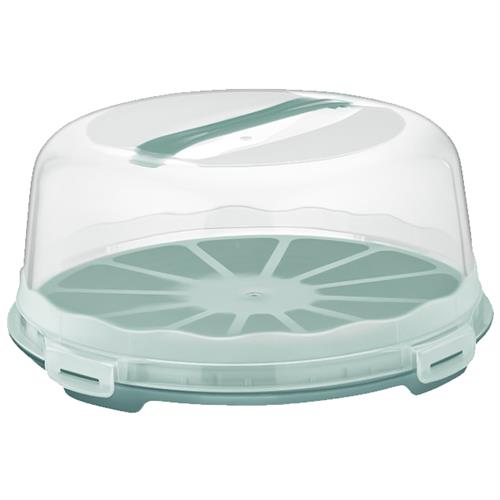 Taartdrager rond groen – handige taartdoos