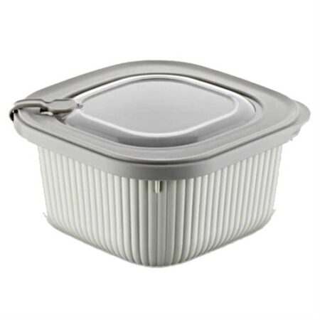 Bewaardoos 1100ml met deksel – Grijs, luchtdichte afsluiting