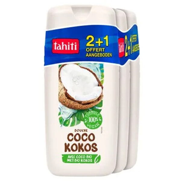 Tahiti Douchegel Kokos 3x300ml Voordeelverpakking