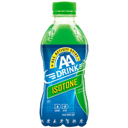 AA Drink Isotone 330ml – PET Fles – Tijdens Sport – Isotone Samenstelling + Snelle Hydratatie