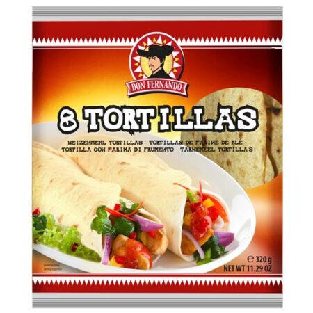 Don Fernando 8 Tortillas Tarwemeel 320g – 20cm
