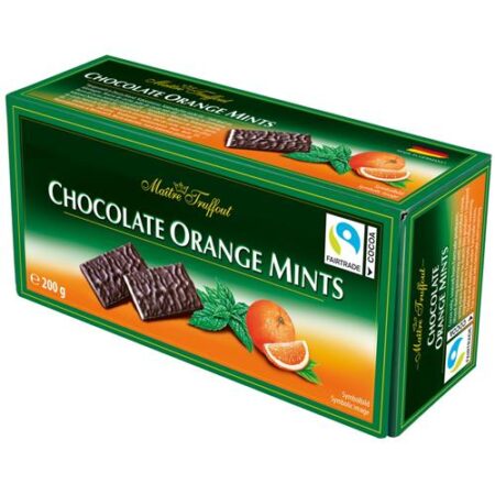 Maître Truffout Fijne Chocolade Met Orange & Mint 200g