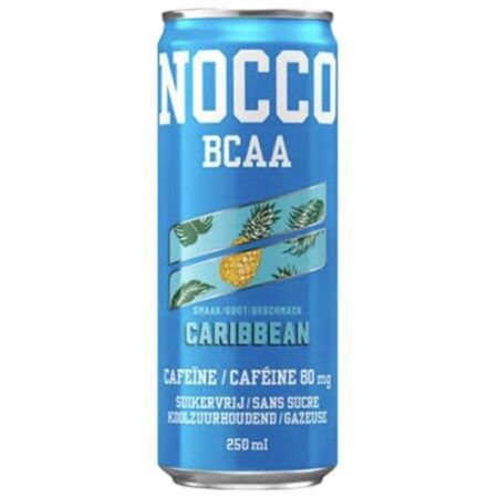 Nocco Energy Drink Caribbean 250ml - Sleek Blikje - Suikervrij - BCAA