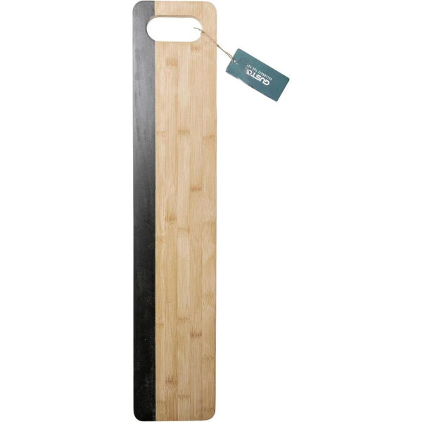 Serveerplank met Krijtbord 75x15x1,5cm – Stijlvolle Presentatie - Afbeelding 2