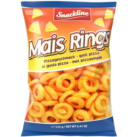 Snackline Chips Maïs Rings Pizza 125gr