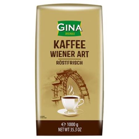 Gina Koffiebonen 1kg - Gebrande Koffie