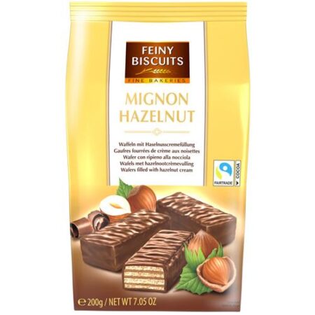 Feiny Biscuits Mignon Wafels Met Hazelnootvulling 200g
