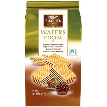 Feiny Biscuits Wafeltjes Met Cacaocrèmevulling 250gr