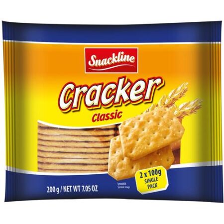 Snackline Crackers Classic Zout 2 x 100g
