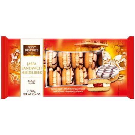Feiny Biscuits Jaffa Cake Met Bosbessencrèmevulling 380g