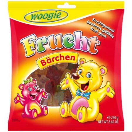 Woogie Snoepjes Beertjes 250g - Fruitsnoepjes Gomberen - Snoepzakje