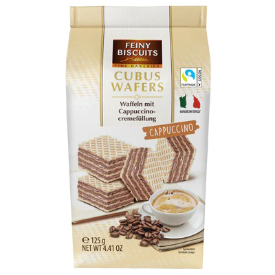 Feiny Biscuits Cubuc Wafers Cappuccino 125g
