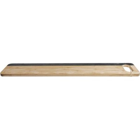 Serveerplank met krijtbord van 75x15x1,5cm voor hapjespresentatie