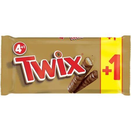 Twix 5 stuks in multipack – koek, karamel en melkchocolade