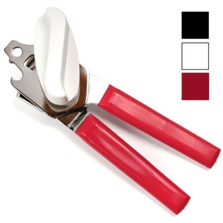 Blikopener met Flessenopener – Wit Handvat