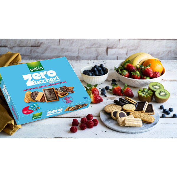 Gullón zero koekjes assortiment 325g – Individueel verpakte suikervrije koekjes - Afbeelding 2