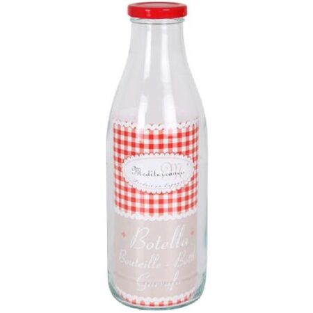 Glazen Fles 1L 9x25,5cm