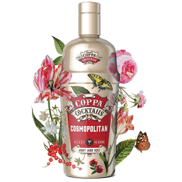 Coppa Cocktail Cosmopolitan – Klassieke Cocktail in Shakerfles van 70cl - Afbeelding 2
