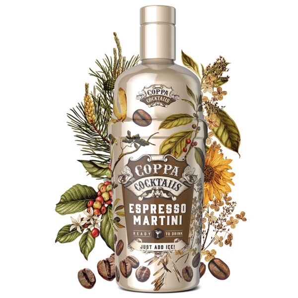 Coppa Cocktail Espresso Martini – Koffieklassieker in Shakerfles 70cl - Afbeelding 2