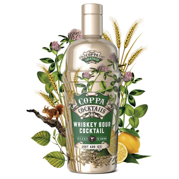 Coppa Cocktail Whiskey Sour – Frisse Klassieker in Shakerfles 70cl - Afbeelding 2