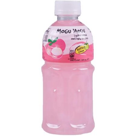 Mogu Mogu Lycheedrank 320ml - Verfrissende Fruitdrank met Nata de Coco