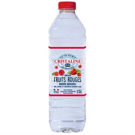 Cristaline Bronwater Bosvruchtensmaak - 1,5L - PET - Plat Water Met Natuurlijk Aroma