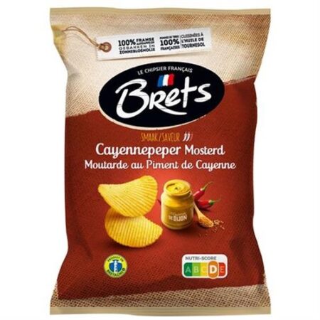 Brets Chips Cayennepeper Mosterd 125g